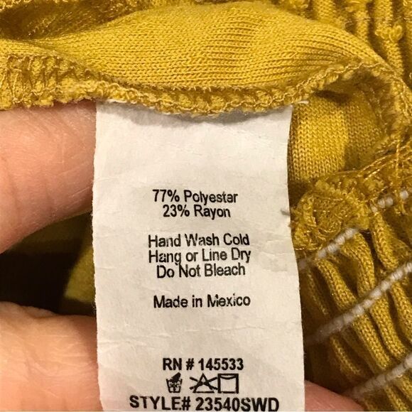 Anthropology W5 sleeveless mustard color high neck top - Picture 8 of 11